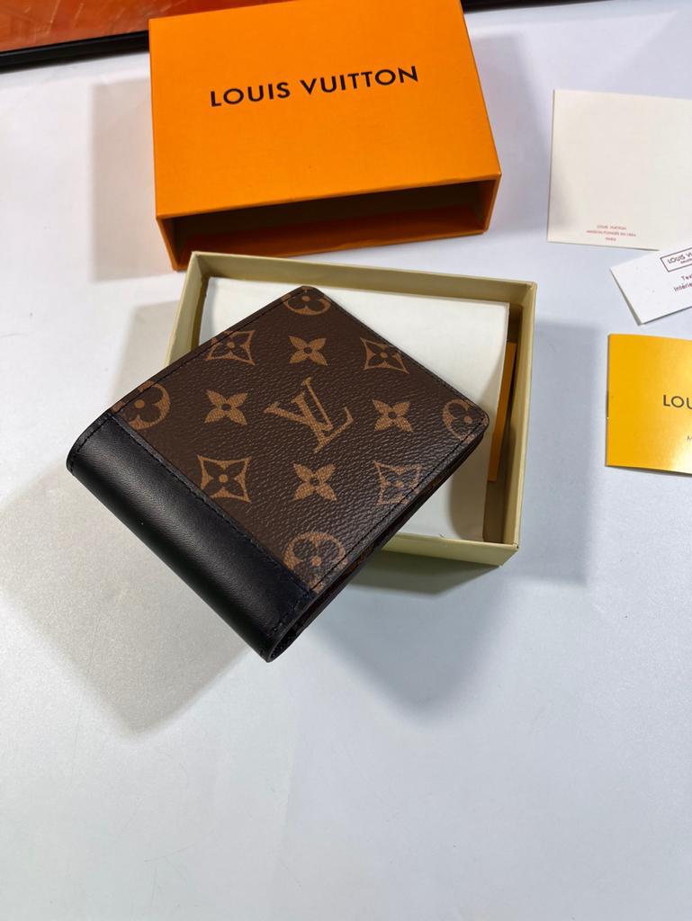 L0vis Vvtt0n Multiple Wallet Monogram Macassar Black For Men, Men’s Wallet 12cm LV M69408