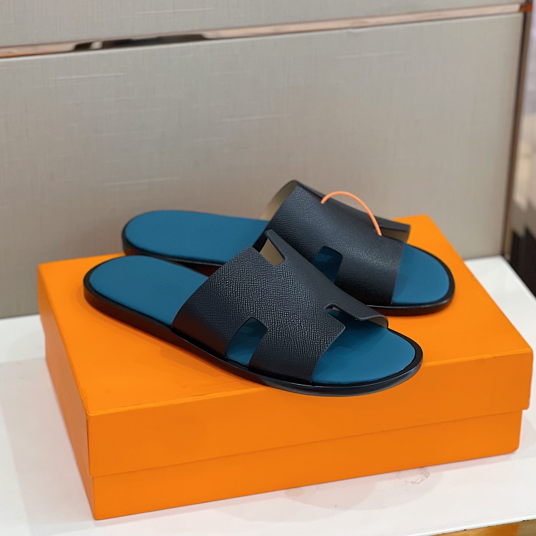 H**me5 Izmir Sandal Black And Blue For Men
