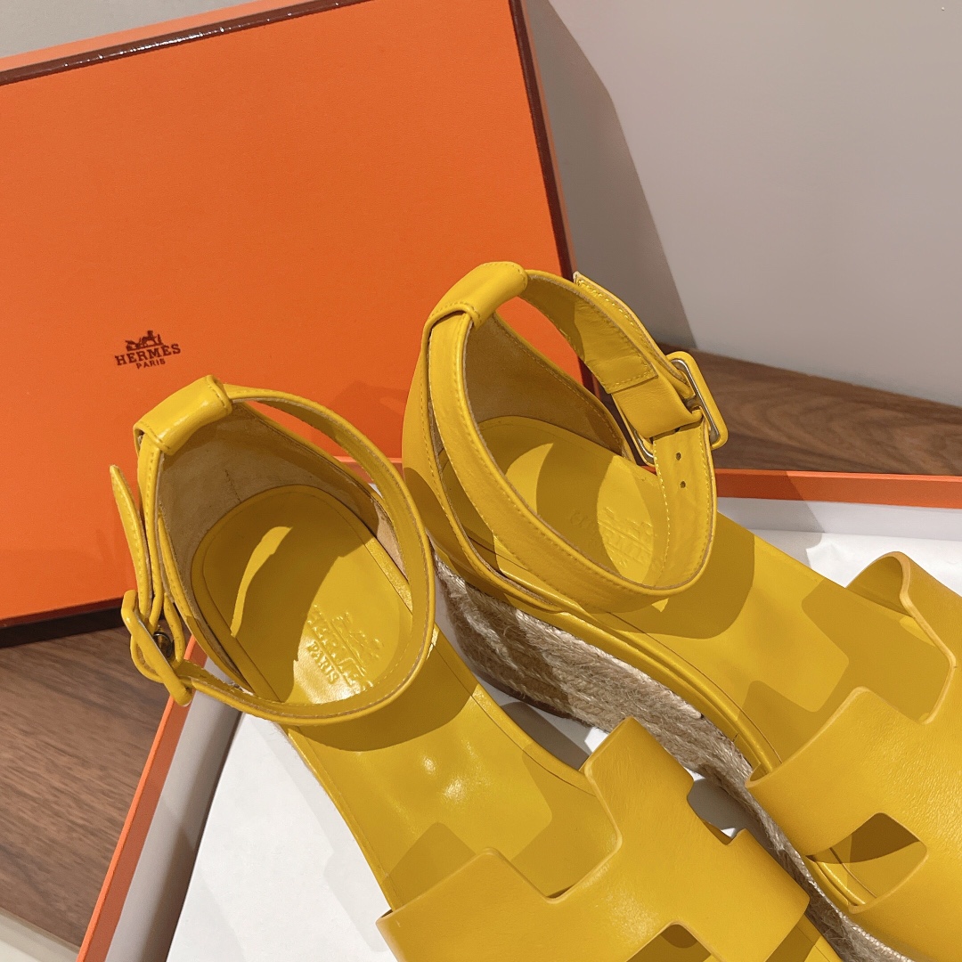 H**me5 Doll 40 Espadrilles Yellow For Women 1.6in/4cm