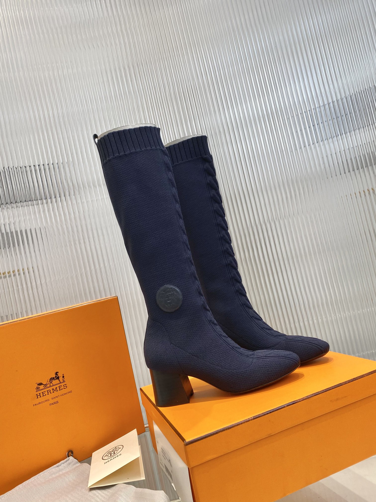 H**me5 Fontaine 60 Boots Blue For Women